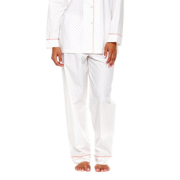 P. Jamas Miami Mini Pink Flamingos Pima Cotton Pajama Set, Size M NEW! - Picture 2 of 14